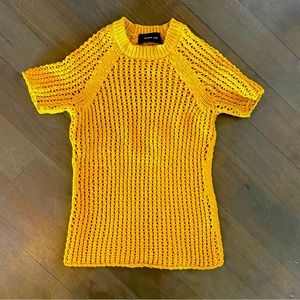 Derek Lam mustard gold sweater